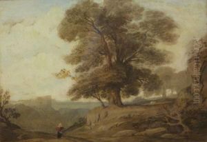 Figure In Landscape by John Varley