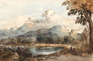 Figures By A Lake Figures By A Lake