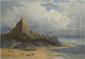 Figures On The Beach At Barmouth, North Wales