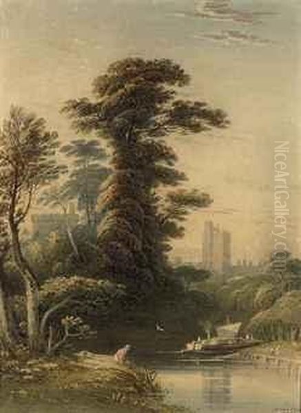 Windsor Castle From The Thames - view 1