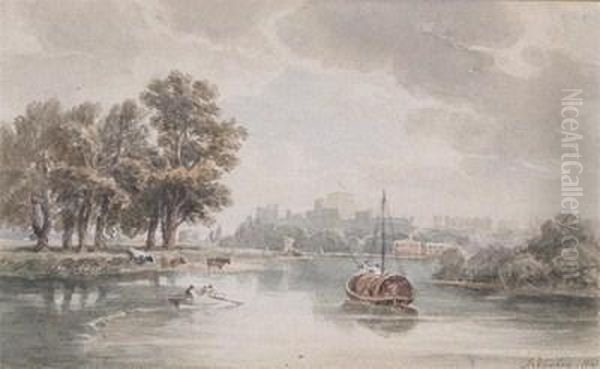 Thames View With Windsor Castle - view 1