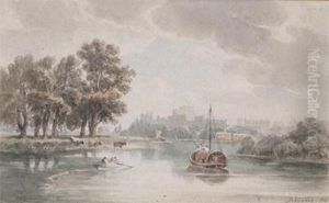 Thames View With Windsor Castle by John Varley