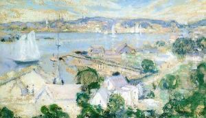 Gloucester Harbor3 by John Henry Twachtman