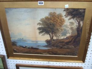 Figures And Cattle In A Coastal Landscape
