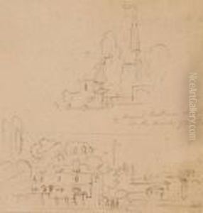 Study Of Buildings by John Varley