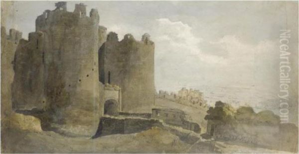 Conway Castle, The Upper Gate, North Wales - view 1