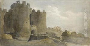 Conway Castle, The Upper Gate, North Wales by John Varley