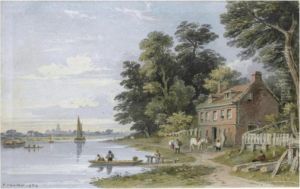 Sudbury Church From The Thames by John Varley