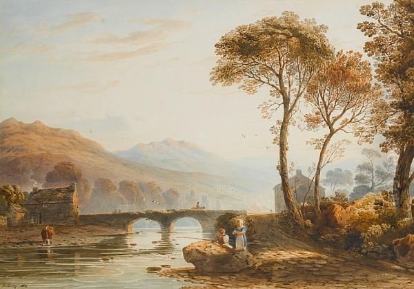 Varley, O.w.s. Bedgellert Bridge, North Wales - view 1