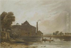 A River Scene A River Scene