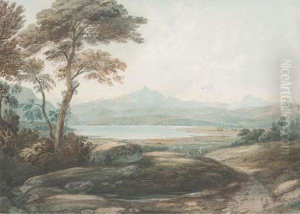Tegwin Ferry, Snowdon From Near Harlech - view 1