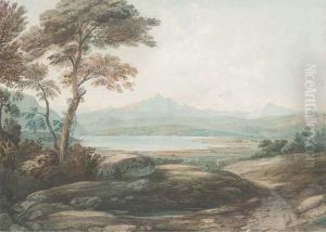Tegwin Ferry, Snowdon From Near Harlech