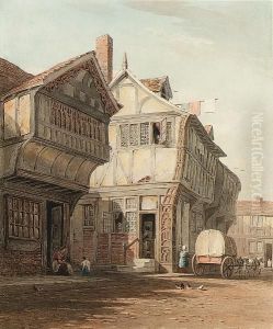 Old Houses, Bayley Lane, Coventry by John Varley
