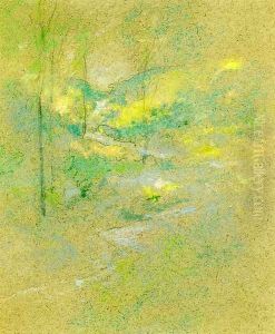 Brook Among The Trees by John Henry Twachtman