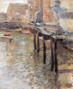 The Old Mill At Cos Cob by John Henry Twachtman