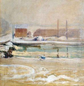 View From The Holley House Winter by John Henry Twachtman