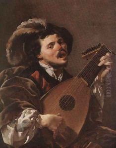 Lute Player 1624 by Hendrick Terbrugghen