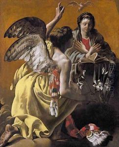 The Annunciation 1624-25 by Hendrick Terbrugghen
