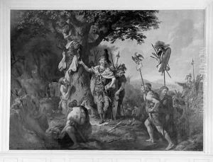 Hermann celebrating victory after the Battle in the Teutoburg Forest by Johann Heinrich Wilhelm Tischbein I