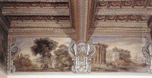 Imaginary Landscape With Temple Of Sibyl At Tivoli by Agostino Tassi