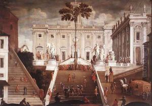 Competition On The Capitoline Hill by Agostino Tassi