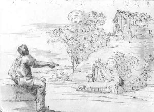 View of the Acqua Acetosa, Rome by Agostino Tassi