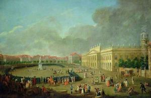 The Dedication of the Memorial to Frederick II at Kassel, 1783 by Johann Heinrich The Elder Tischbein