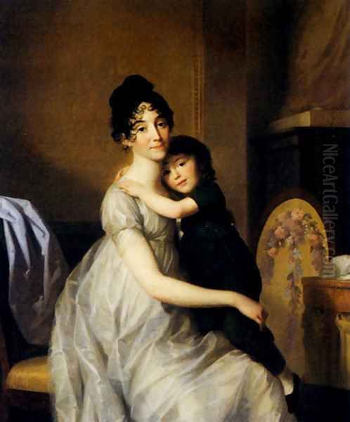 Anne Pauline Dufour Ferance And her Son Jean Marc Albert 1802 - view 1