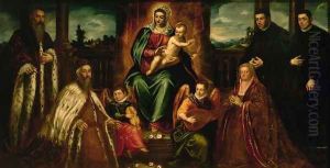 Doge Alvise Mocenigo and Family before the Madonna and Child, c.1573