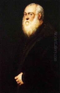 Portrait of a White-Bearded Man by Jacopo Tintoretto (Robusti)