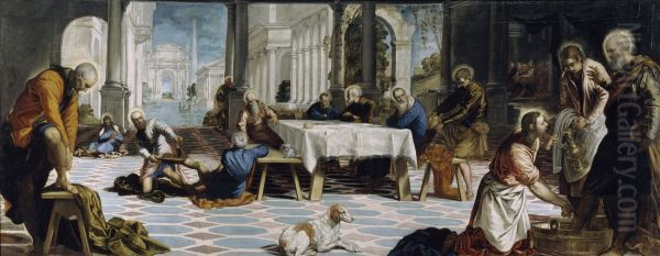 Christ Washing the Feet of His Disciples c. 1547 - view 1