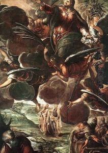 The Ascension (detail) 1578-81 by Jacopo Tintoretto (Robusti)
