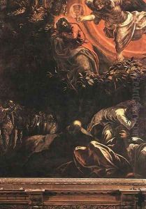 The Prayer in the Garden 1578-81 by Jacopo Tintoretto (Robusti)