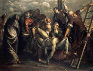 The Deposition 1557-59 by Jacopo Tintoretto (Robusti)