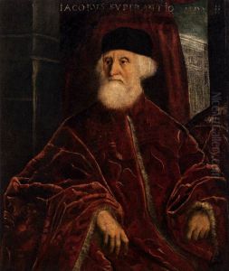 Portrait of the procurator Jacopo Soranzo 1466-1551 1550 by Jacopo Tintoretto (Robusti)