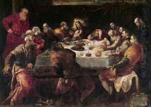 The Last Supper 6 by Jacopo Tintoretto (Robusti)
