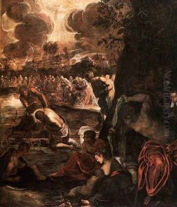 The Baptism of Christ 3 by Jacopo Tintoretto (Robusti)