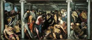 The Probatic Pool, c.1560 by Jacopo Tintoretto (Robusti)