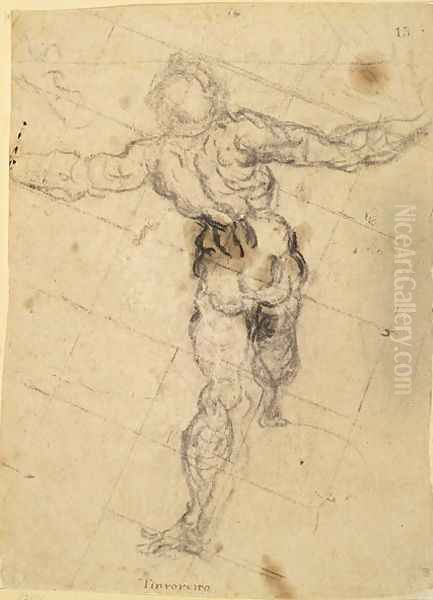 Study of a Male Nude from Behind, c.1577 - view 1