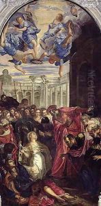 St. Agnes revives the son of the Prefect of Rom