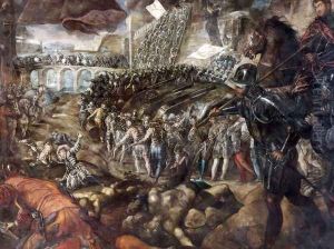 Federico II Gonzaga conquers Parma by Jacopo Tintoretto (Robusti)