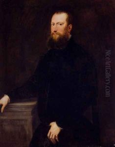 Portrait Of A Bearded Venetian Nobleman by Jacopo Tintoretto (Robusti)