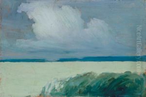 Lake Balaton With Reed-beds, About 1905 by Janos Vaszary