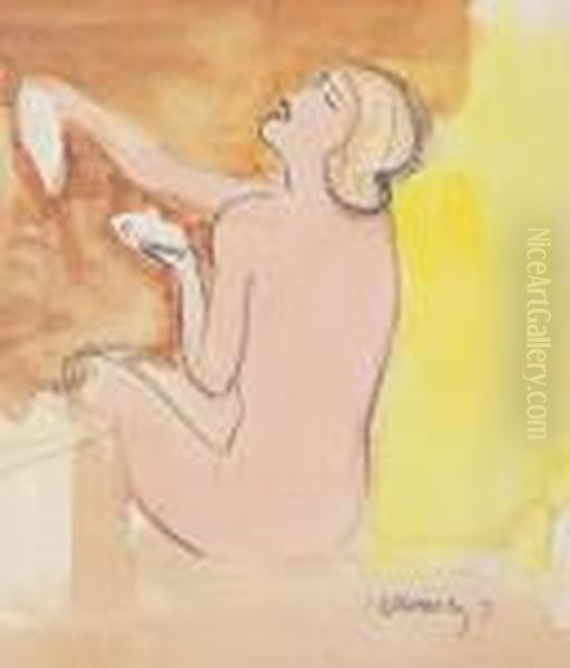 Girl Doing Her Make-up - view 1