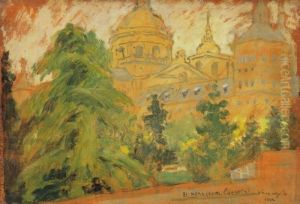 El Monastero Escorial by Janos Vaszary