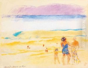 Italian Seashore by Janos Vaszary
