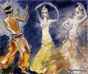 Art Deco Dancers, About 1935 by Janos Vaszary