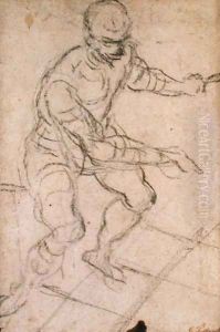 Seated Man seen from Above