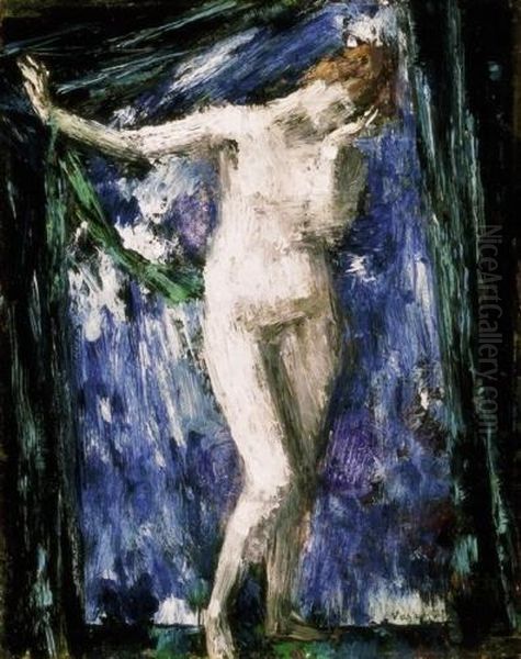 Nude With Blue Background, About 1920 - view 1