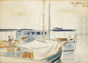 Port In San Remo With A Sailing Boat